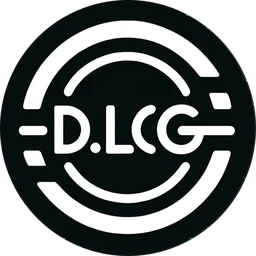 آیکون اپ D.LOG، یک دایرهٔ سیاه